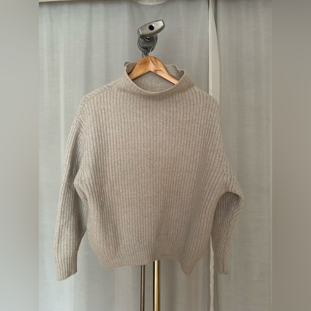 Cozy Cream Turtleneck Sweater wilfred Aritzia